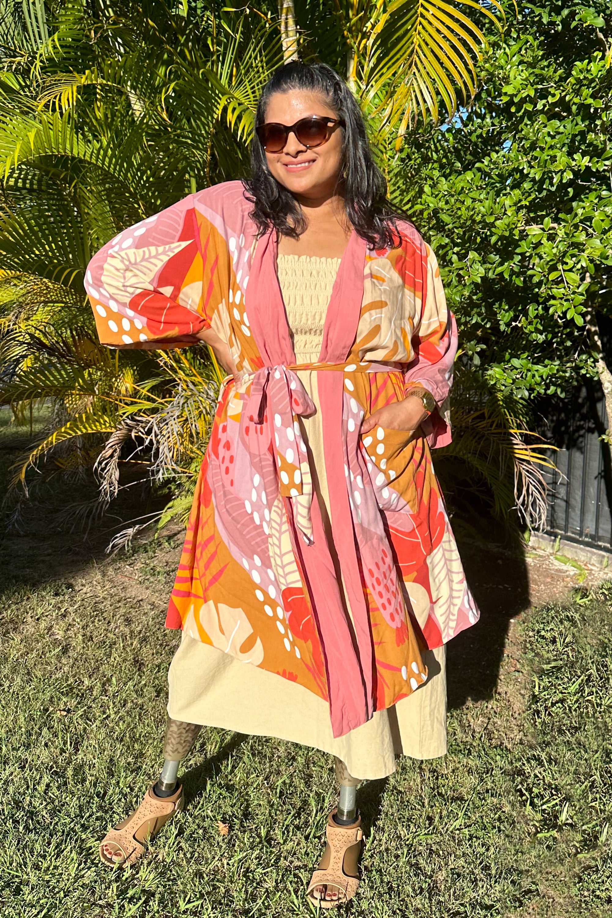 Gillianne Short Reversible Robe