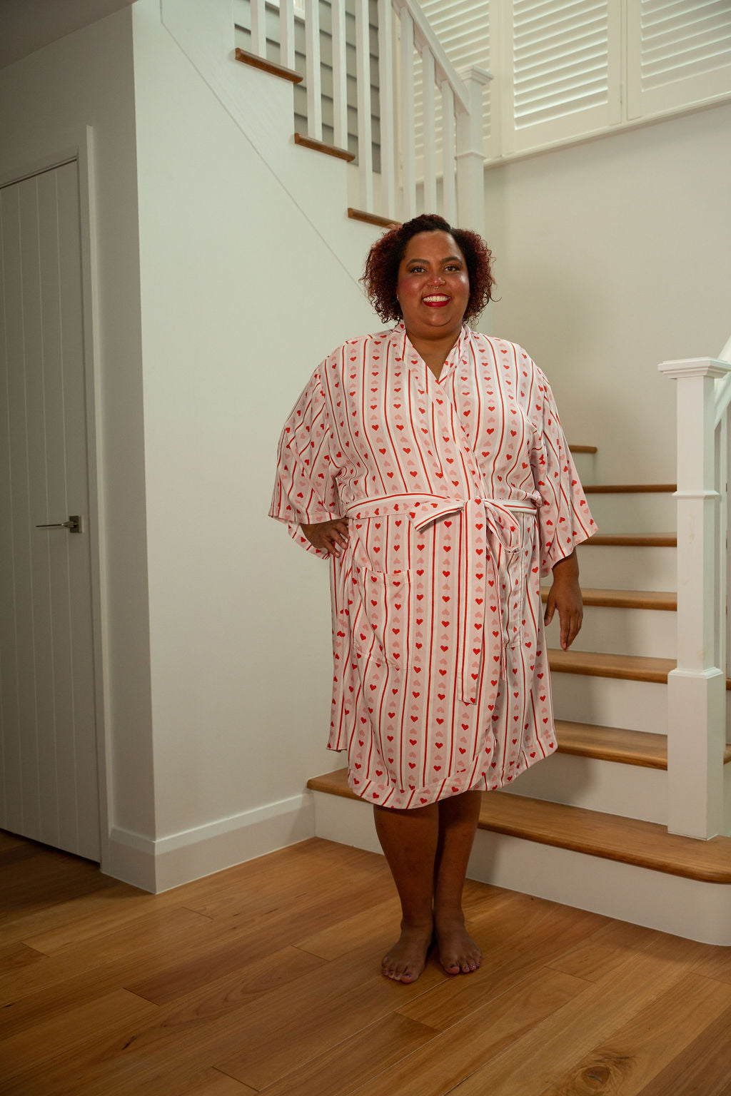 Sweetheart Short Robe (in stock in VIC)