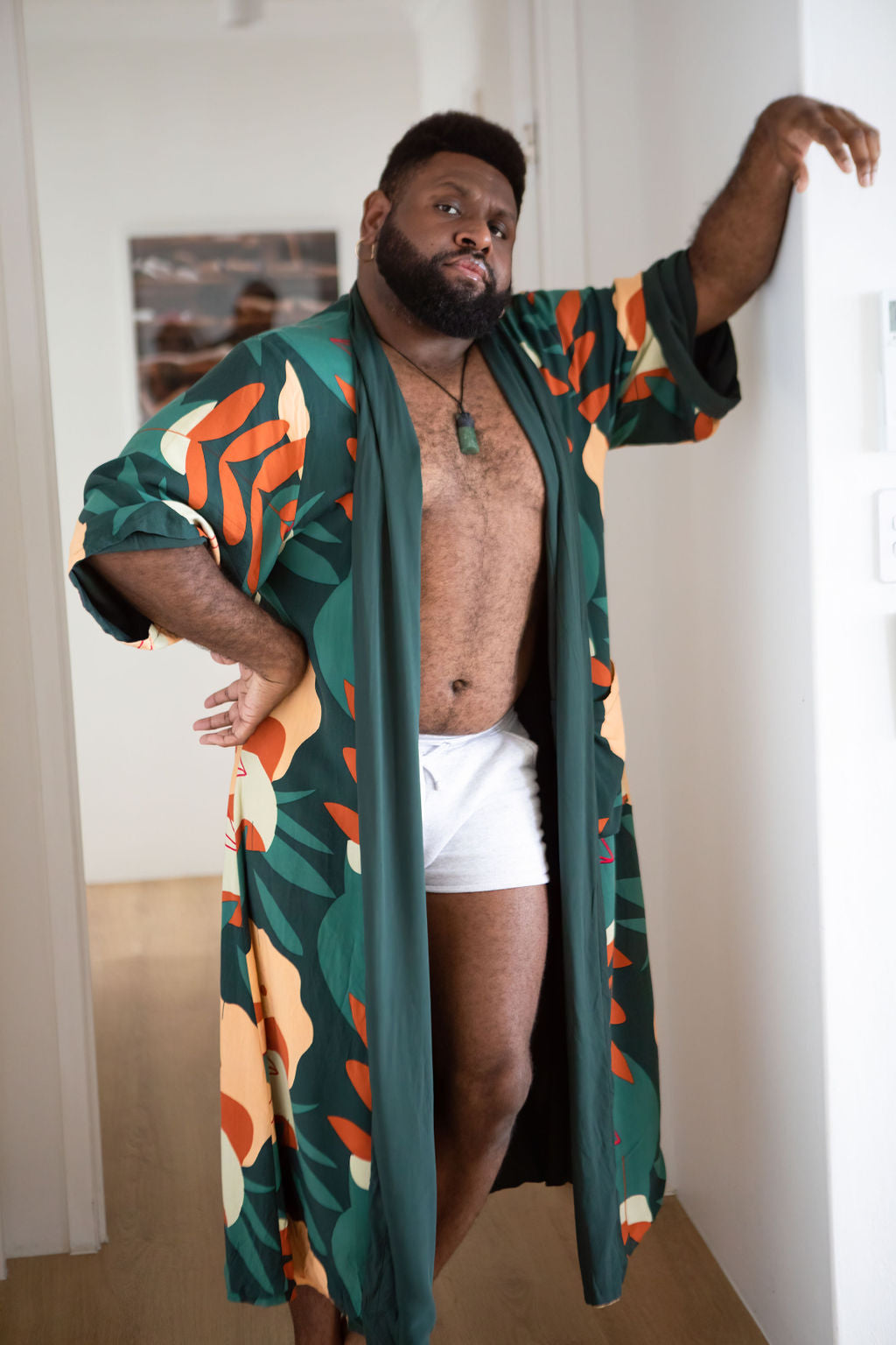 Sara Kimono Long Reversible Robe